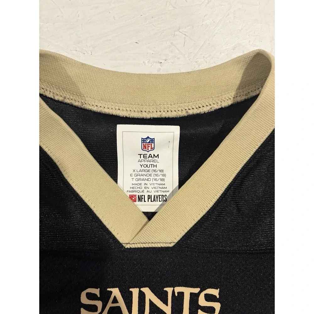 New Orleans Saints Jersey Youth XL Black Olave 12 Football‎ NFL Athletic Boys